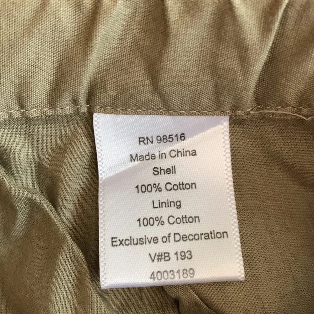 Coldwater Creek brown skirt. Lace accent on bottom. Size Small (6-8). - Picture 6 of 6